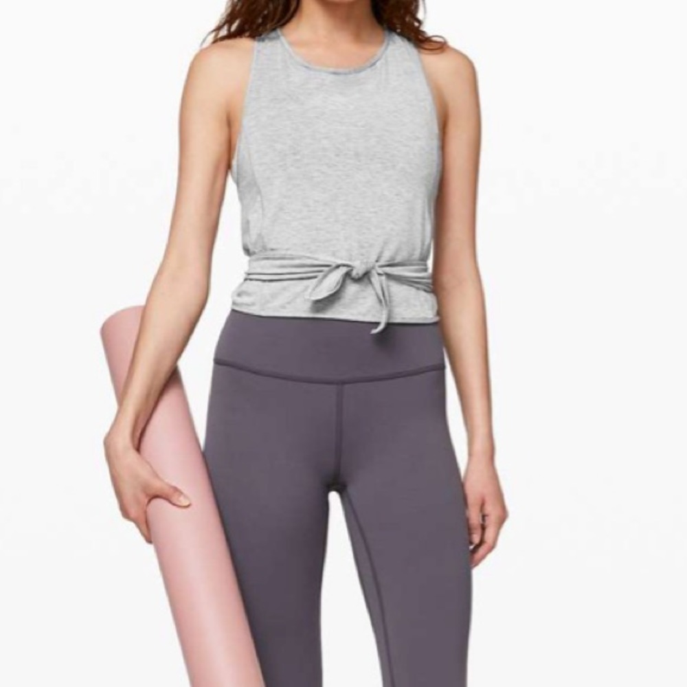 Lululemon Gray Turn to Tie Tank Top